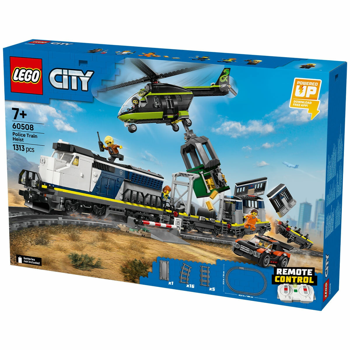 Lego City Police Train Heist Powered Up Electric Train Set 60508