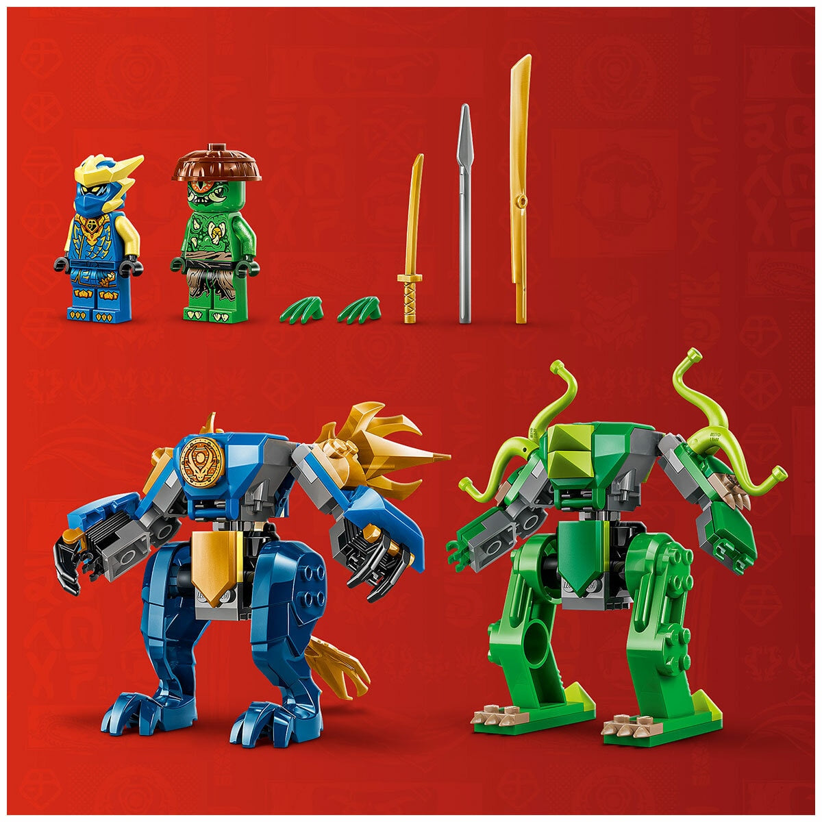 LEGO NINJAGO Jay’s Dragon Mech Fight 71853 107-Piece Buildable Set