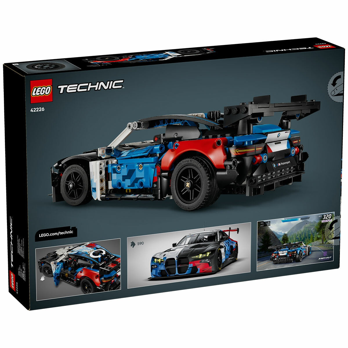 LEGO Technic Realistic BMW M4 GT3 EVO Race Car 42226 747-Piece Model