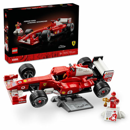 Lego Icons Ferrari F2004 & Michael Schumacher Display 11375 735 Pieces