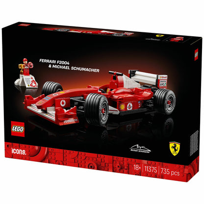 Lego Icons Ferrari F2004 & Michael Schumacher Display 11375 735 Pieces