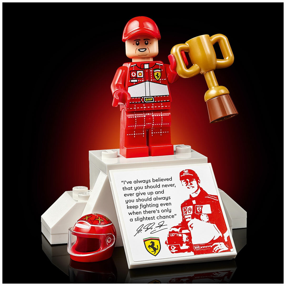 Lego Icons Ferrari F2004 & Michael Schumacher Display 11375 735 Pieces