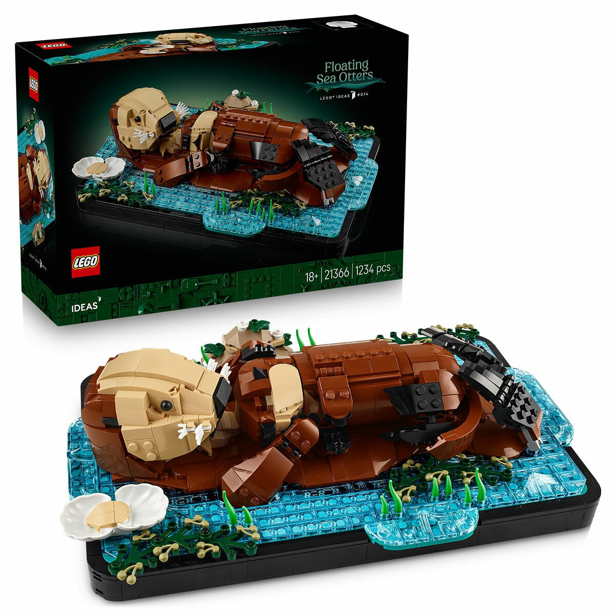 Lego Ideas Floating Sea Otters Building Set 21366 1234 Pieces
