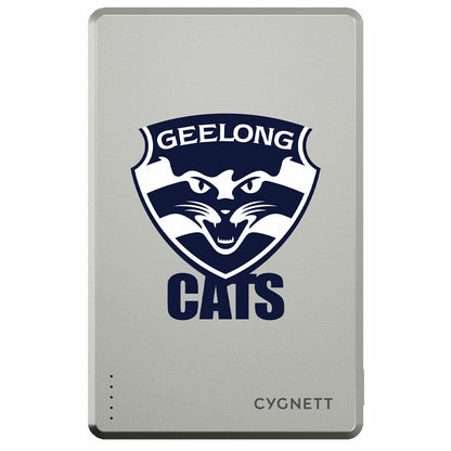 Cygnett Slim Mag Power Bank 5K 15W Geelong Cats CY5365PBCHE Portable