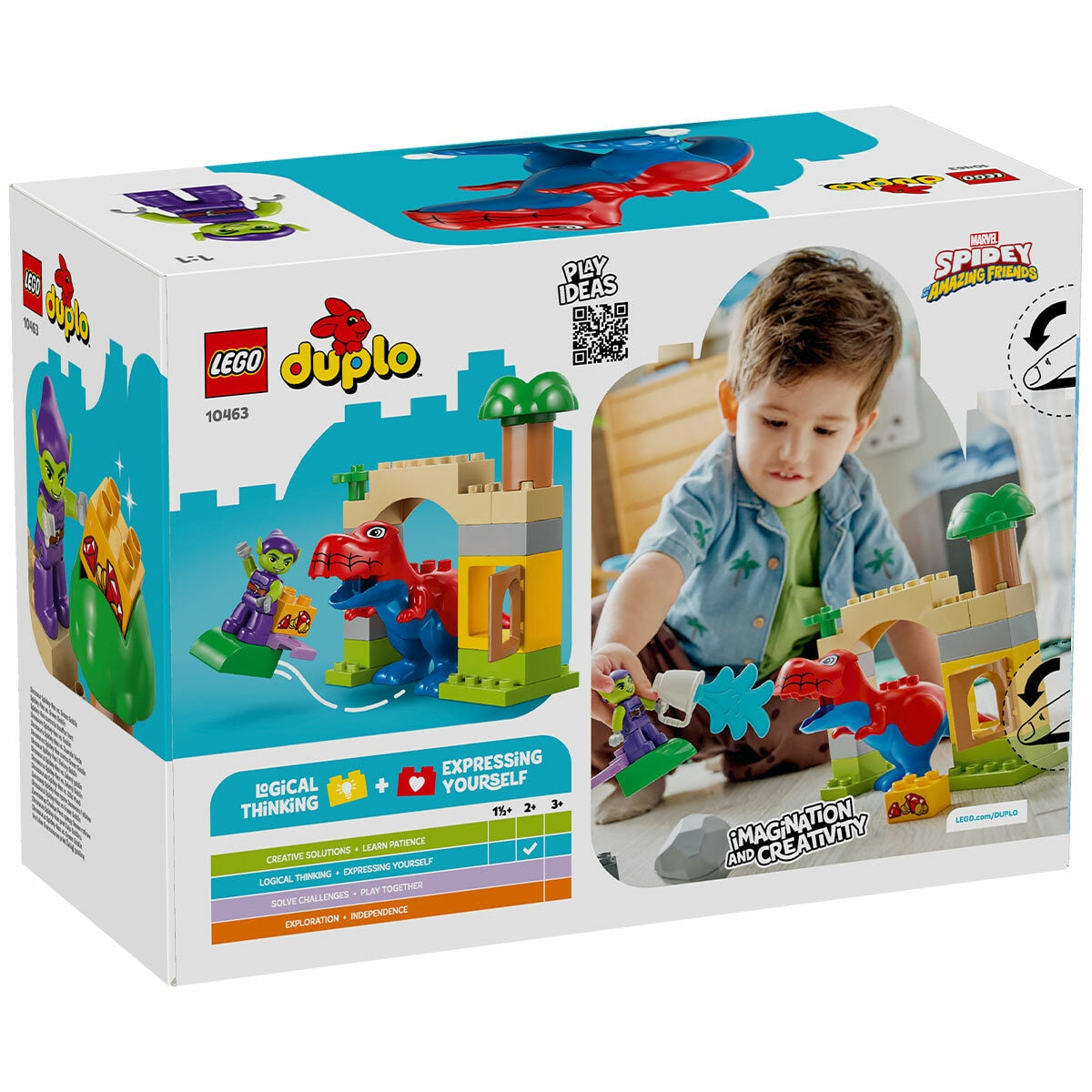 Lego Duplo Marvel Spidey-Rex Vs Green Goblin Dinosaur Action 10463