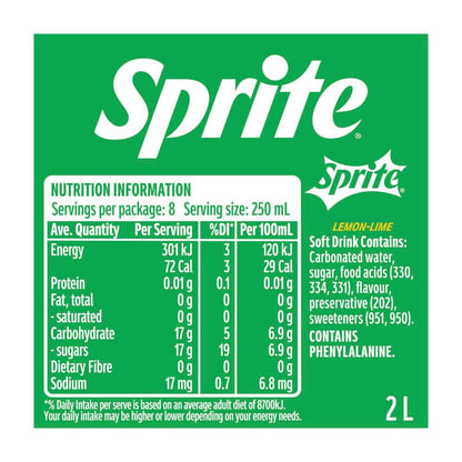Sprite Lemonade Soft Drink - 2L