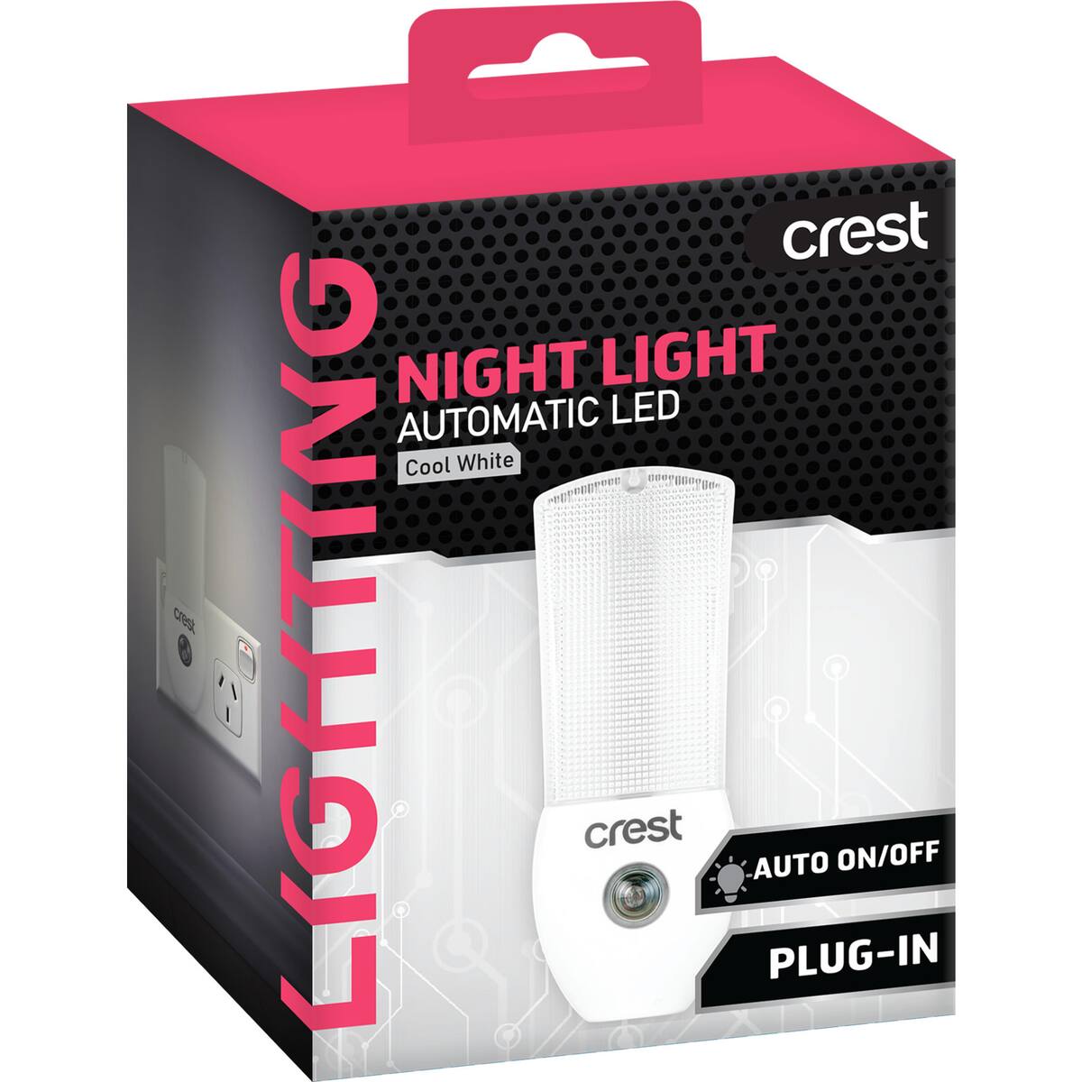 Crest Night Light Automatic Led Cool White Each