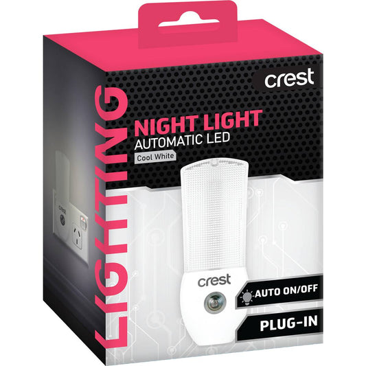 Crest Night Light Automatic Led Cool White Each