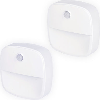 Crest Motion Sensor Led Night Light Set Warm White 2 Pack