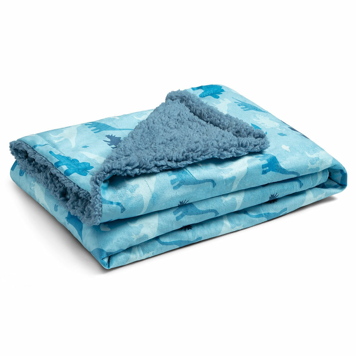 Delta Children 2-Piece Cozee Dinosaur Animal Chair & Plush Blanket Blue