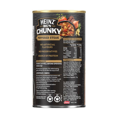Heinz Big'n Chunky Peppered Steak Soup - 535g