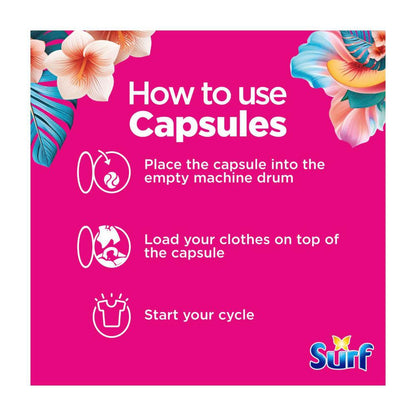 Surf Laundry Capsules Tropical 50 Washes - 50 pack