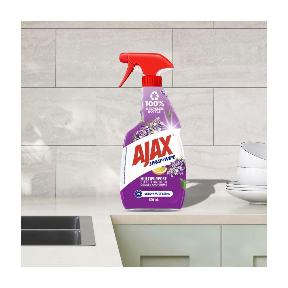 Ajax Spray N Wipe Lavender & Citrus Multi Purpose Cleaner Trigger Pack - 500mL
