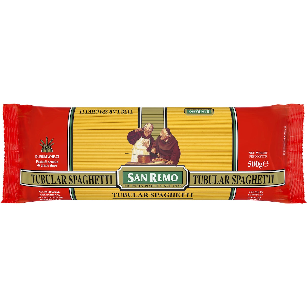 San Remo Spaghetti Tube Pasta No 6 500g
