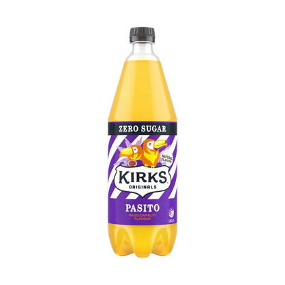 Kirks Pasito Zero Sugar Soft Drink Bottle - 1.25L