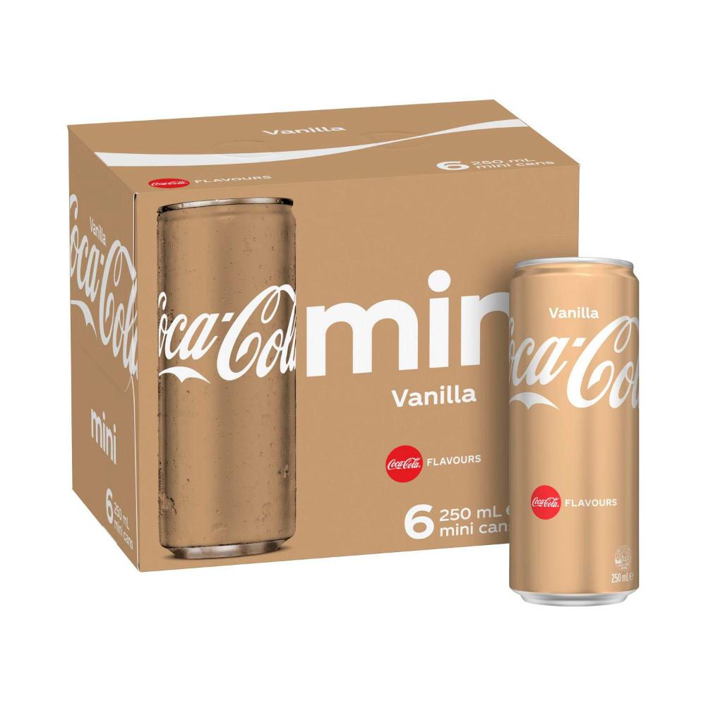 Coca-Cola Vanilla Soft Drink 6x250ml