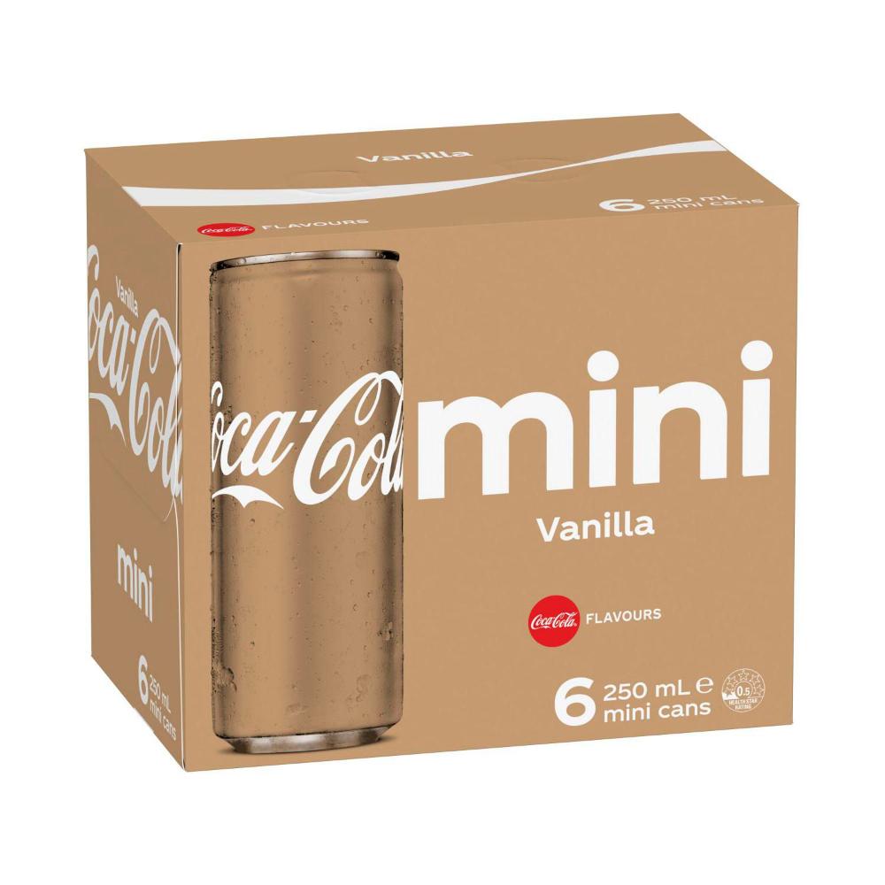 Coca-Cola Vanilla Soft Drink 6x250ml
