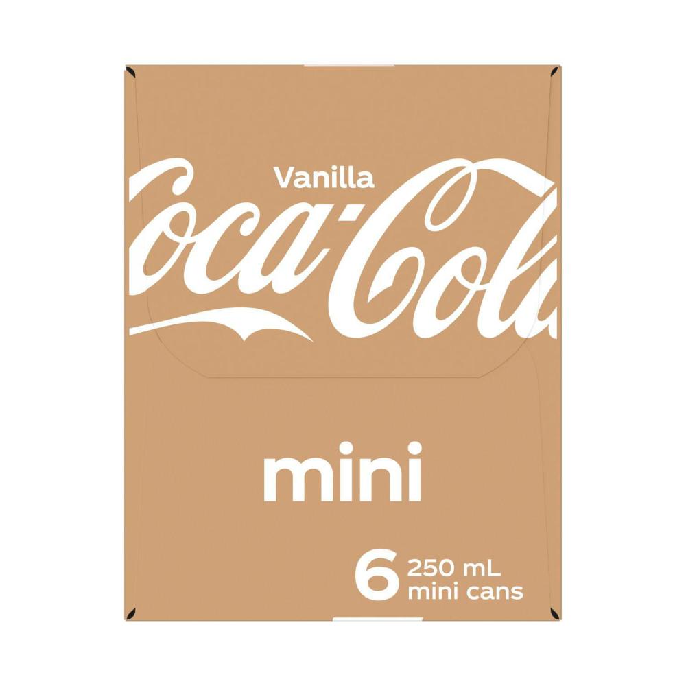 Coca-Cola Multipack Mini Cans Vanilla Soft Drink 6x250ml