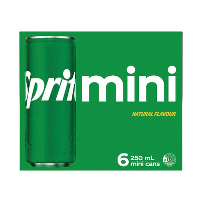 Sprite Lemonade Soft Drink Multipack Mini Cans 6x250ml