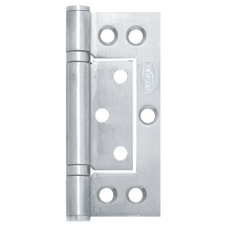 Austyle 100 x 47 x 2.5mm 304 Stainless Steel Fast Fix Non Mortise Flush Hinge