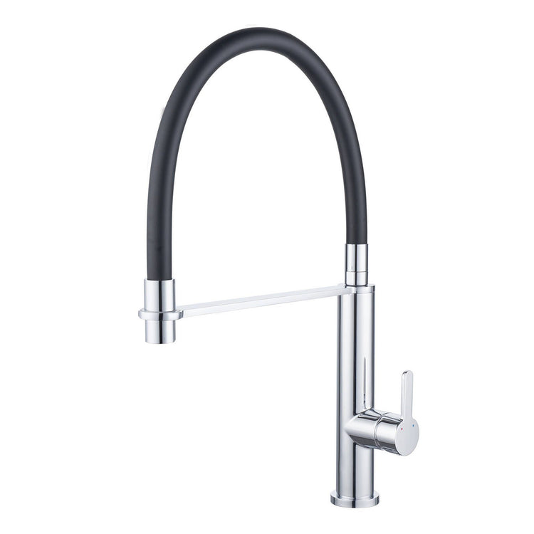 Estilo Chrome 25mm Rubber Coil Dual Function Pull Down Sink Mixer