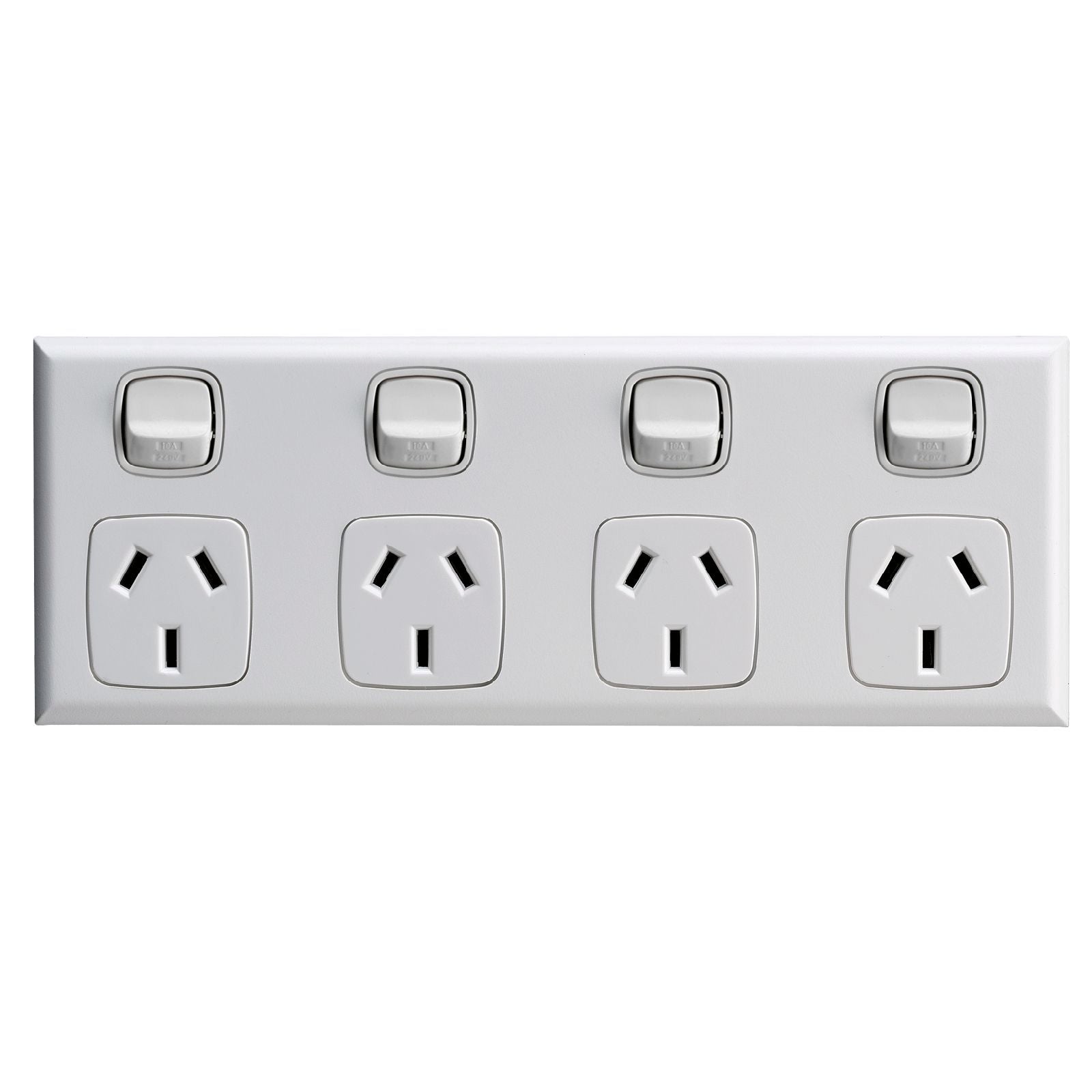 HPM Excel 4 Outlet Powerpoint - 250mm x 72.5mm - ABS Plastic - White ...