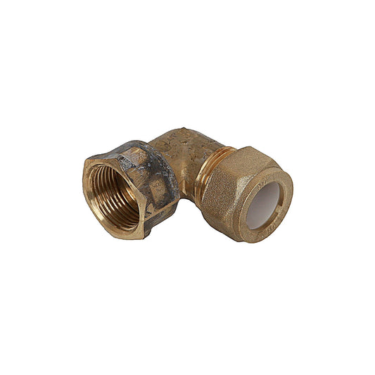 Brasshards Brass Female Compression Elbow - 15c x 15fi - 30mm