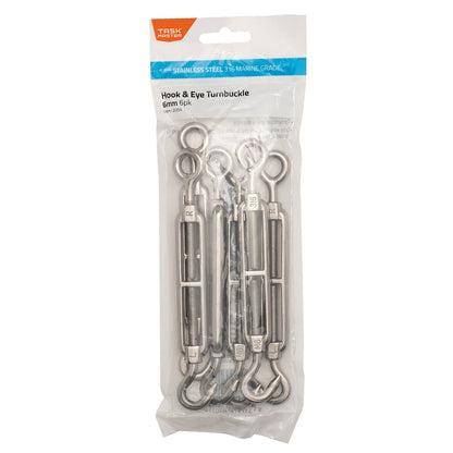 Taskmaster Turnbuckle - 6mm - 90 x 250mm - 6 Pack