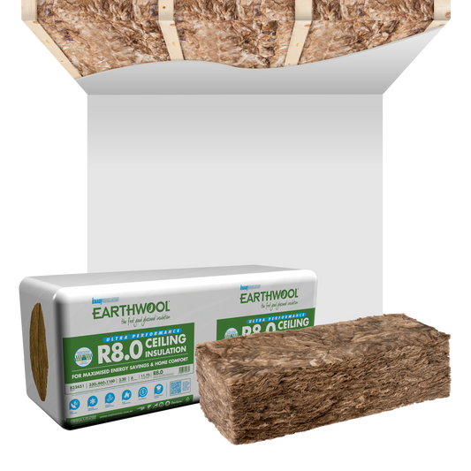 Earthwool Ceiling Batt - R8.0 - 350 x 620 x 1160mm - 7 Pack