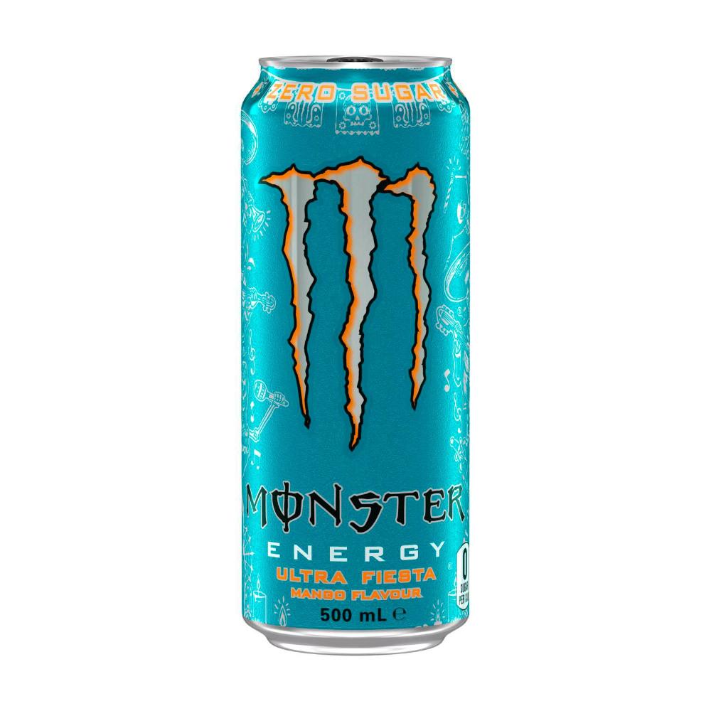 Monster Ultra Fiesta Mango Flavour Energy Drink Can - 500mL