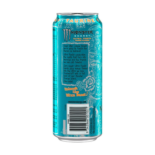 Monster Ultra Fiesta Mango Flavour Energy Drink Can - 500mL