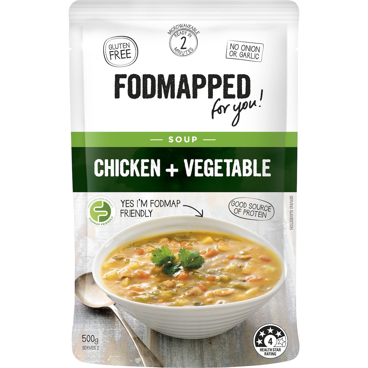 Fodmapped For You Chicken & Vegetable Soup 500g