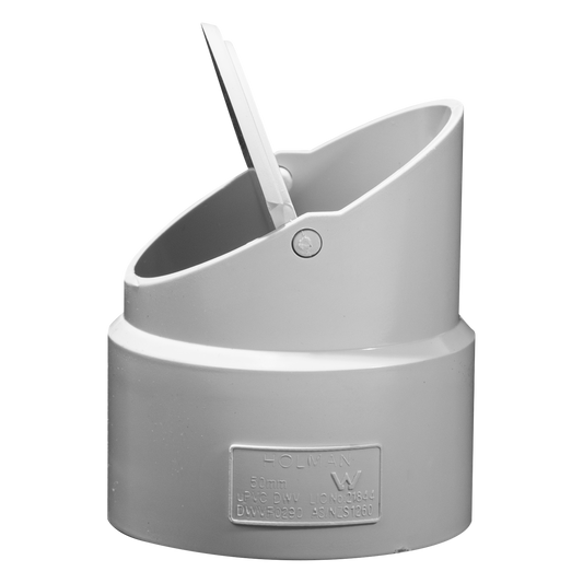Holman PVC DWV Flap Valve - 50mm - Grey