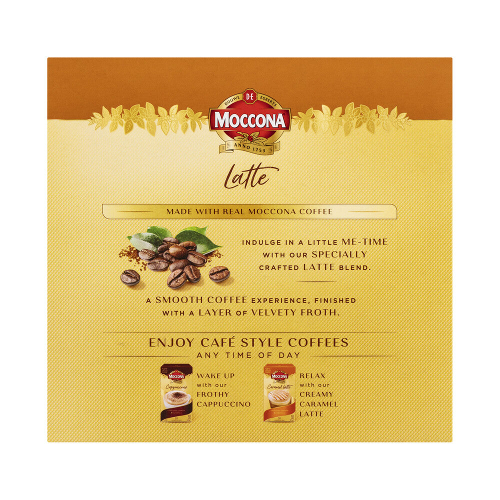 Moccona Cafe assics Latte Coffee Sachets - 30 pack