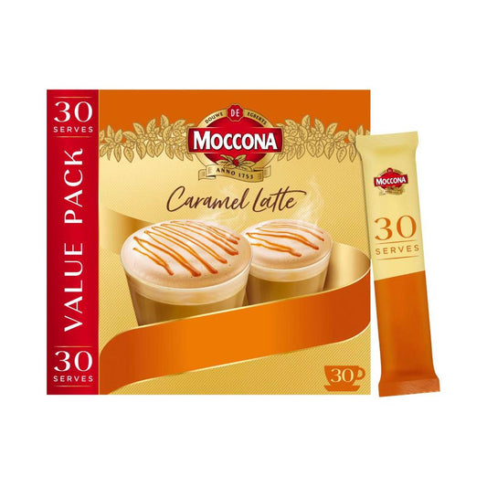 Moccona Cafe assics Caramel Latte Coffee Sachets - 30 pack