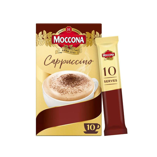 Moccona Cafe assics Cappuccino Coffee Sachets - 10 pack