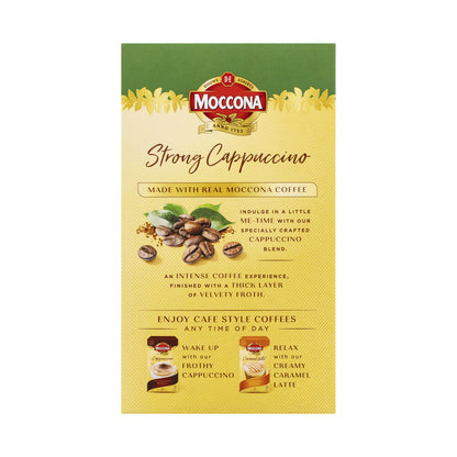 Moccona Cafe assics Strong Cappuccino Coffee Sachets - 10 pack