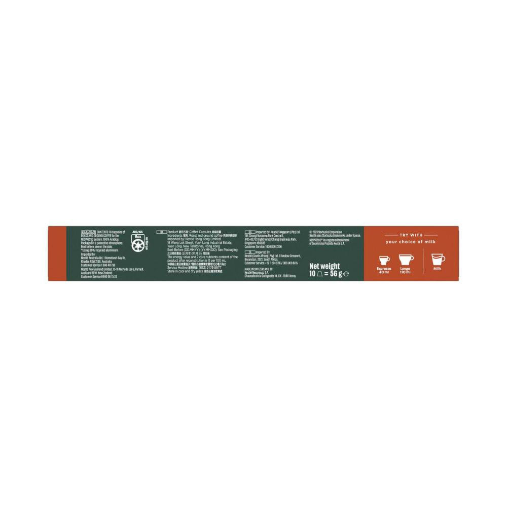 Starbucks Breakfast Blend Capsules By Nespresso - 10 pack