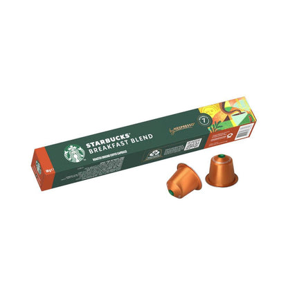 Starbucks Breakfast Blend Capsules By Nespresso - 10 pack