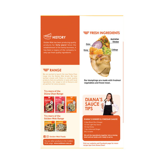 Golden Wok Diana Chan's Honey Soy Chicken Dumplings - 230g