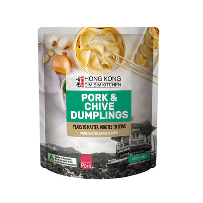 Hong Kong Dim Sim Kitchen Pork & Chive Dumplings - 300g