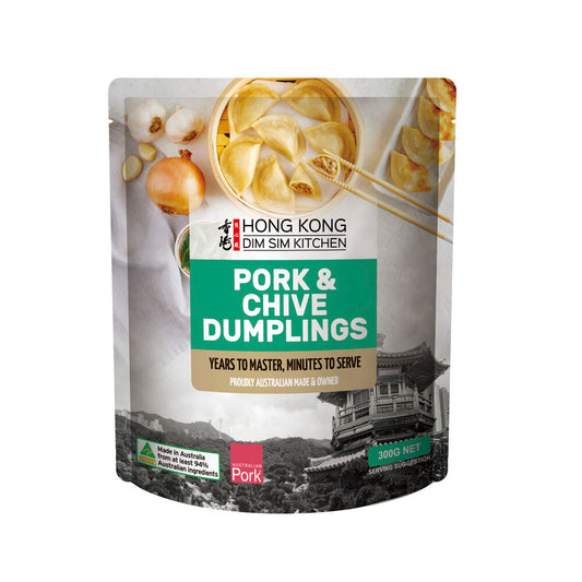 Hong Kong Dim Sim Kitchen Pork & Chive Dumplings - 300g