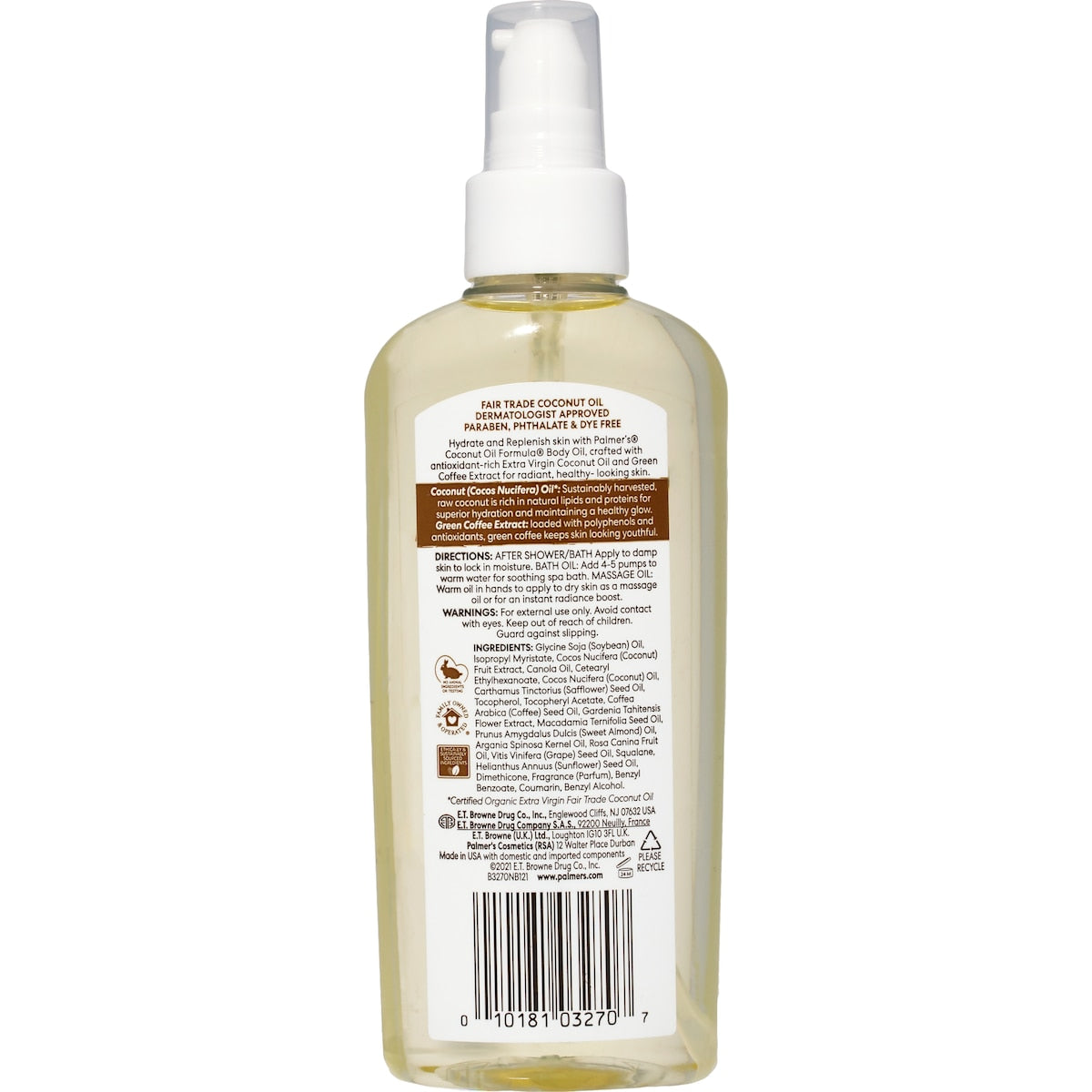 Palmers Cocoa Butter Formula Coconut Hydrate Body Oil 150ml
