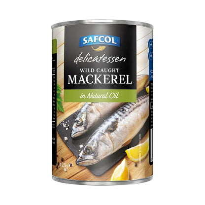 Safcol Wild Caught Mackerel In Oil - 425g