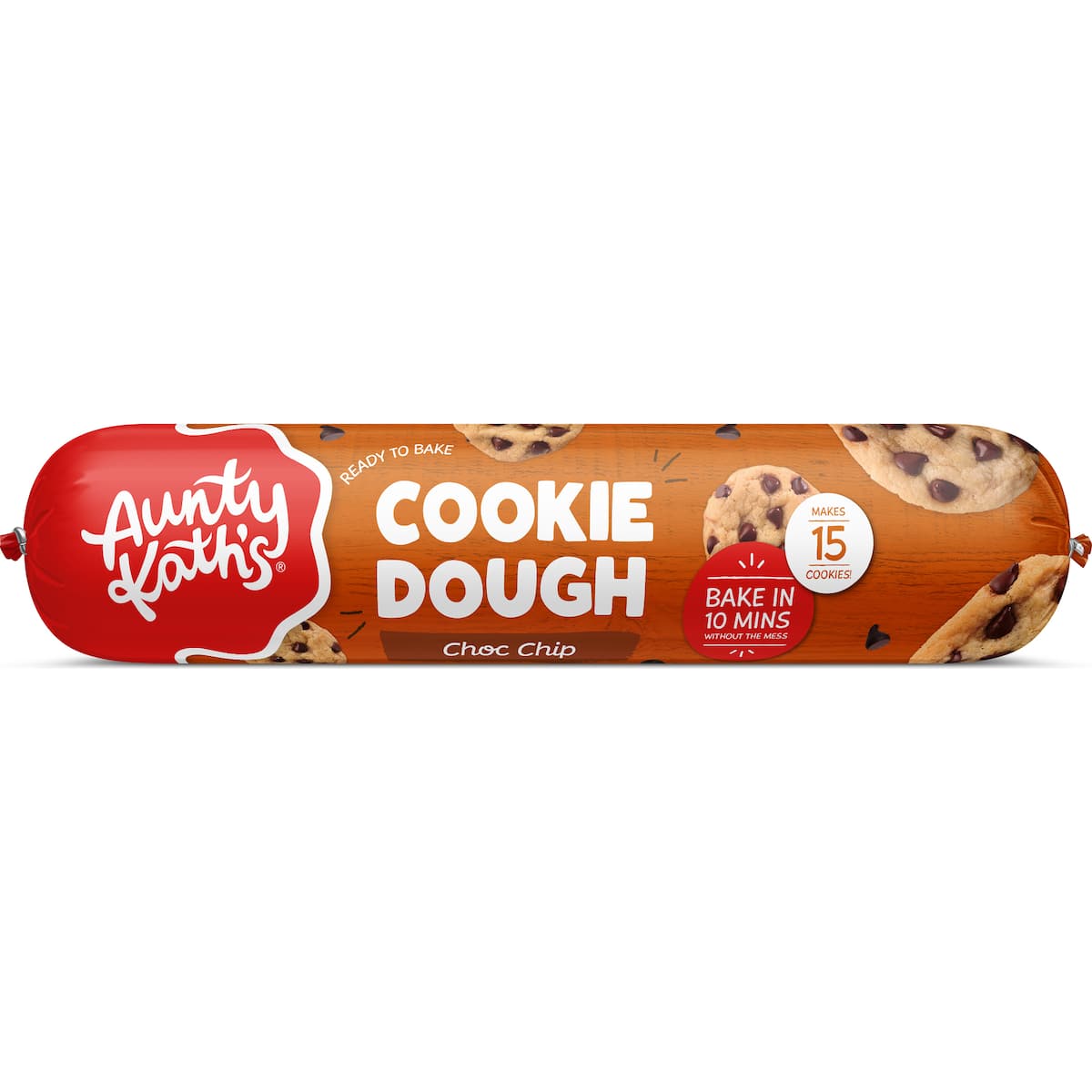 Aunty Kath's Cookie Dough Choc Chip 450g