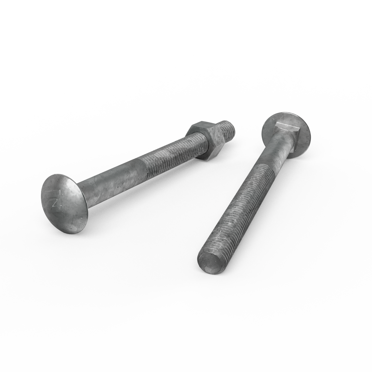 Zenith Hot Dip Galvanised Cup Head Bolts & Nuts - M12 x 130mm - 12 Pack