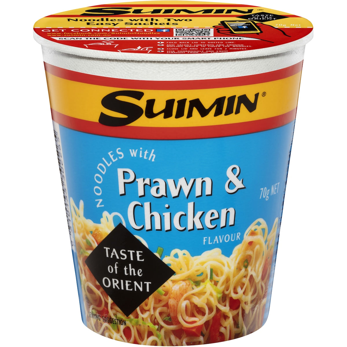Suimin Chicken & Prawn Noodle Cup 70g