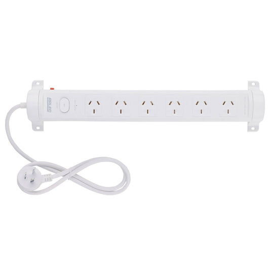 Arlec 6-Outlet Rotatable Powerboard with Surge Protection PB6RT