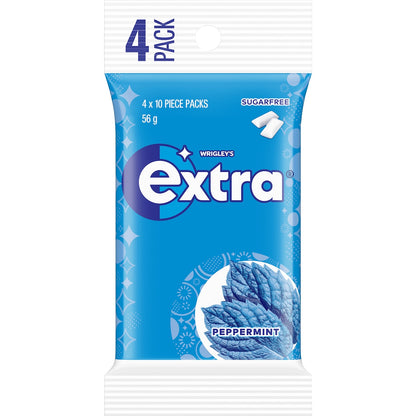 Extra Peppermint Sugar Free Chewing Gum 4 Pack