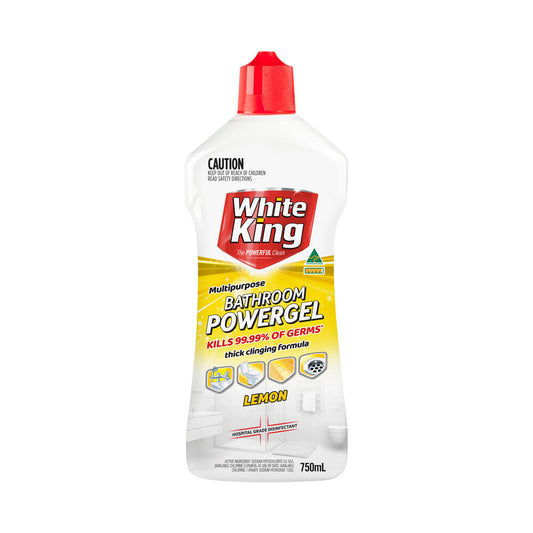 White King Lemon Bathroom Power Gel Cleaner - 750mL